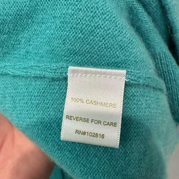 Garnet Hill 100% Cashmere Kimono Style Open Front Cardigan Sz M NWOT - Picture 4 of 7